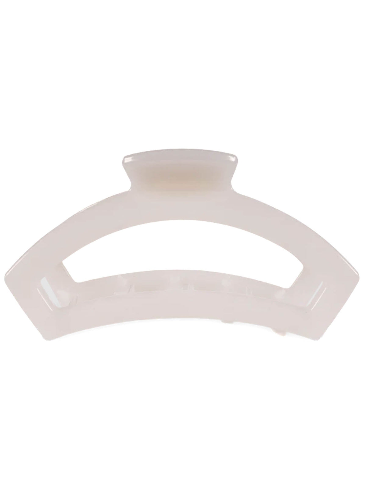 Teleties Open Coconut White Medium Hair Clip