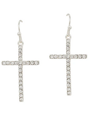 Cross Pave Earring
