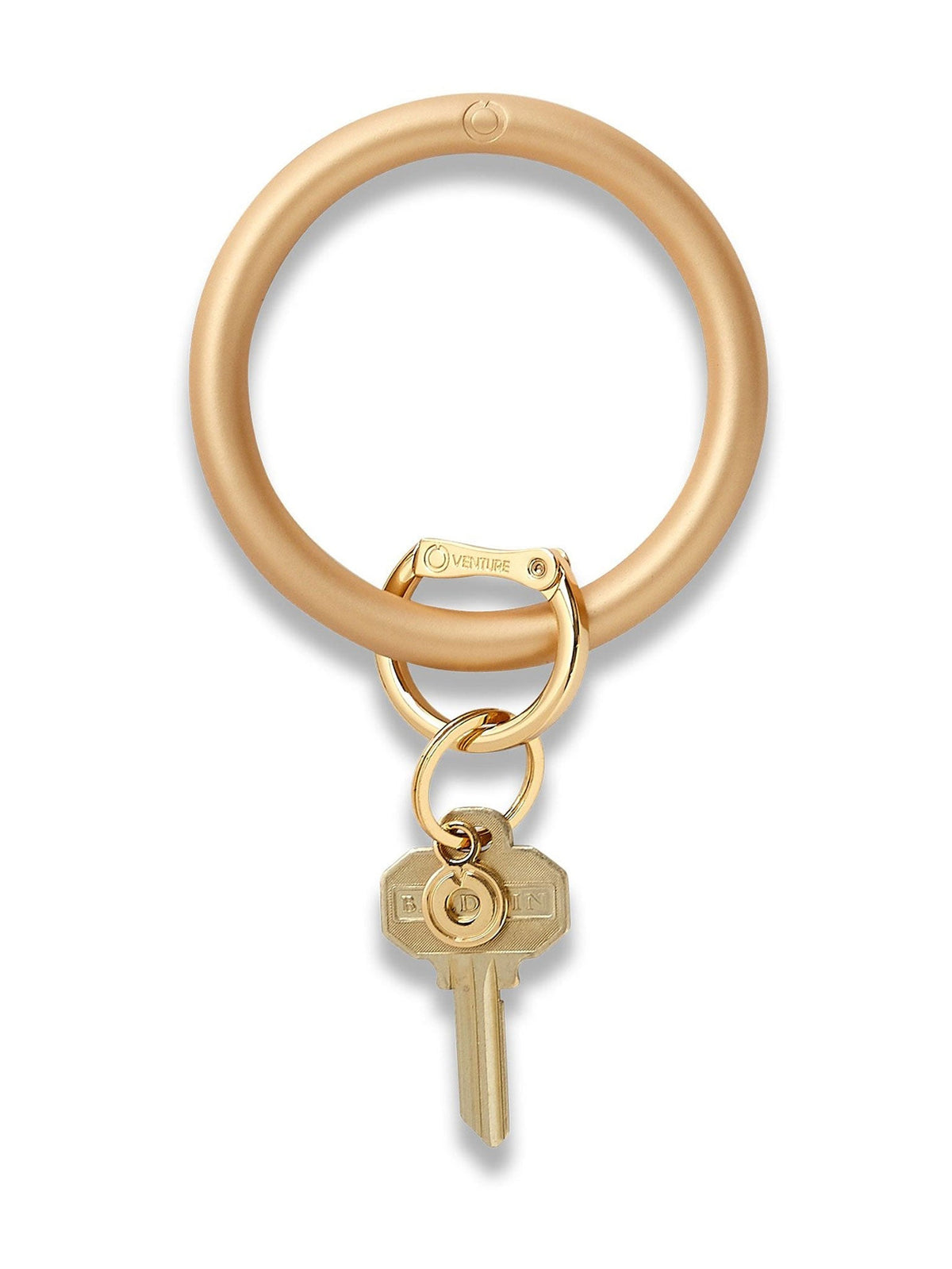 sOlid gOld Rush silicOne Big O Key Ring