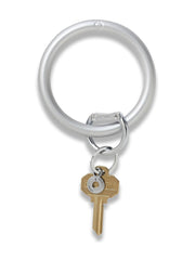 sOlid Quicksilver silicOne Big O Key Ring
