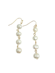 Freshwater Pearl Link Dangle Earring