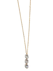 3 Dangle Rhinestone Necklace