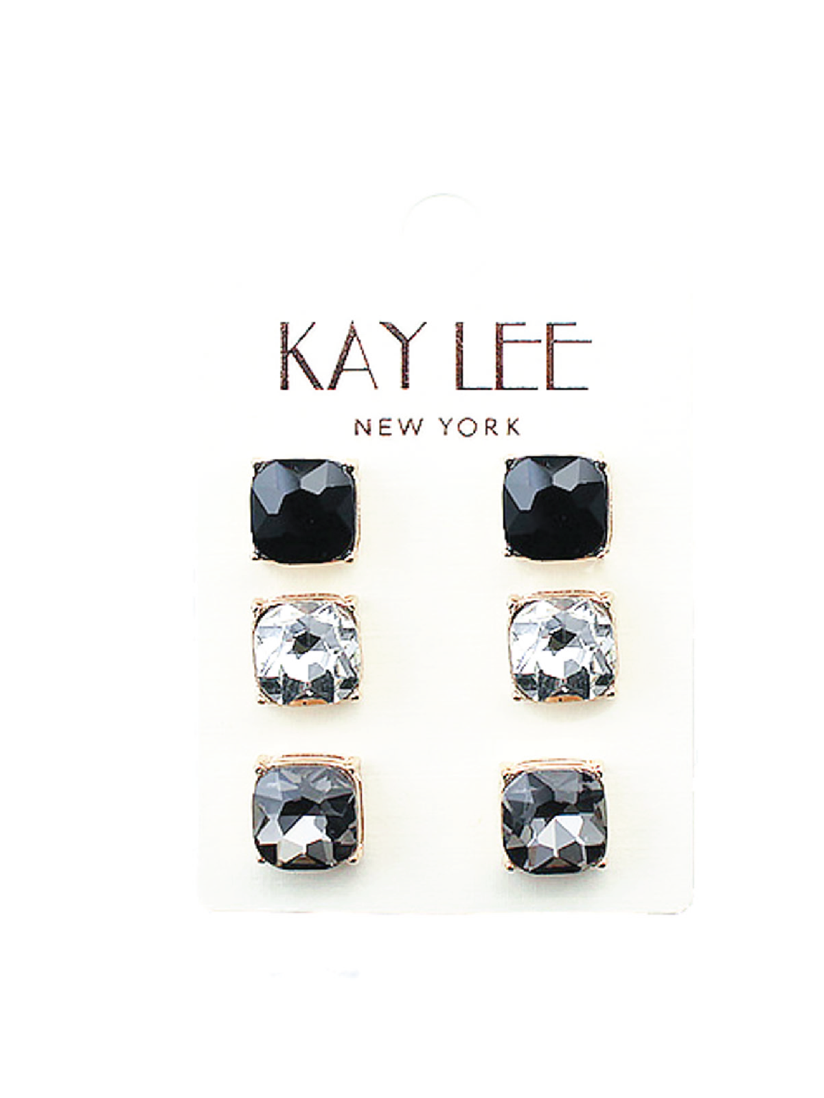 Assorted Stud 3 Piece Earring Set