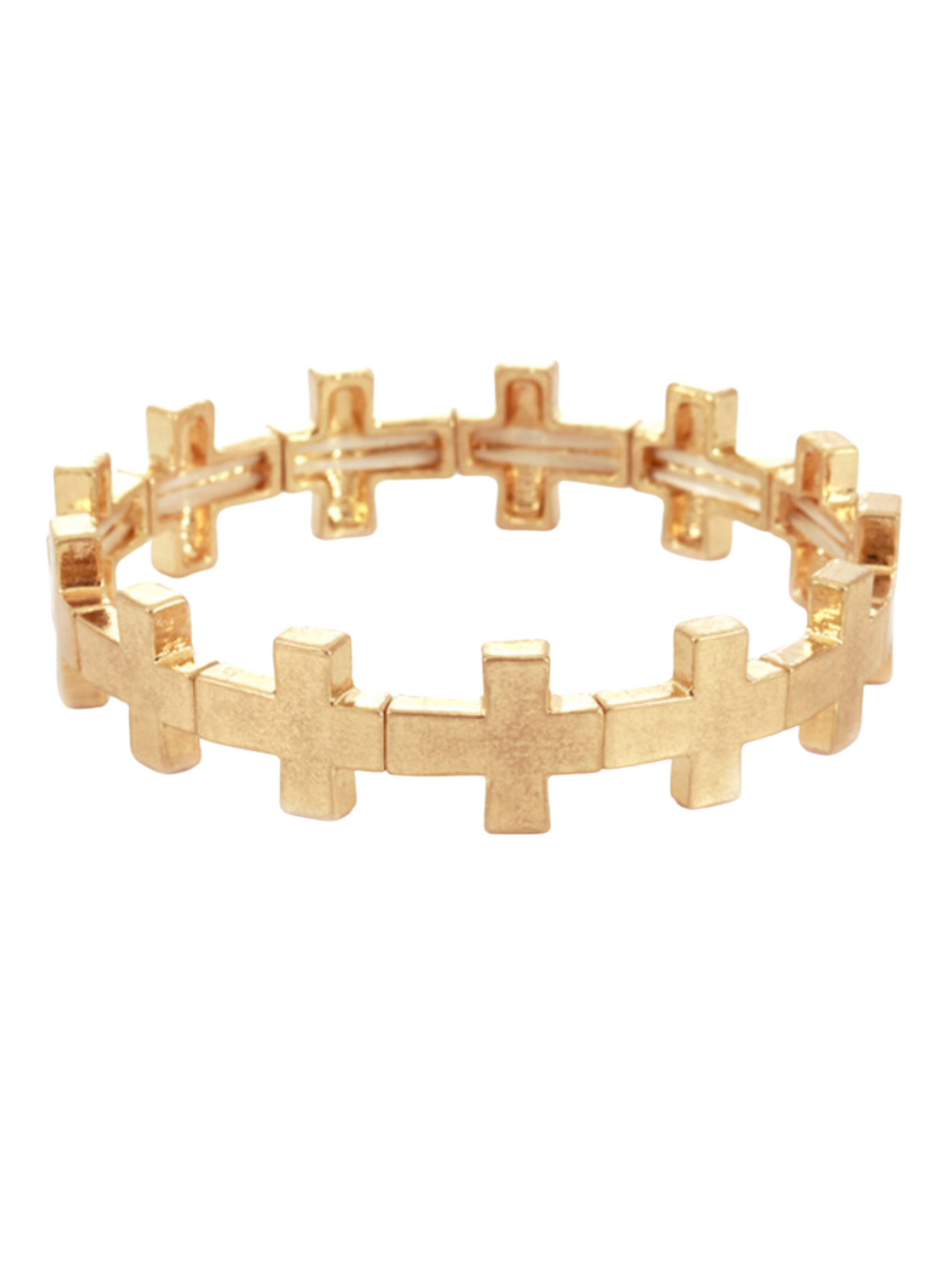 Metal Cross Elastic Bracelet