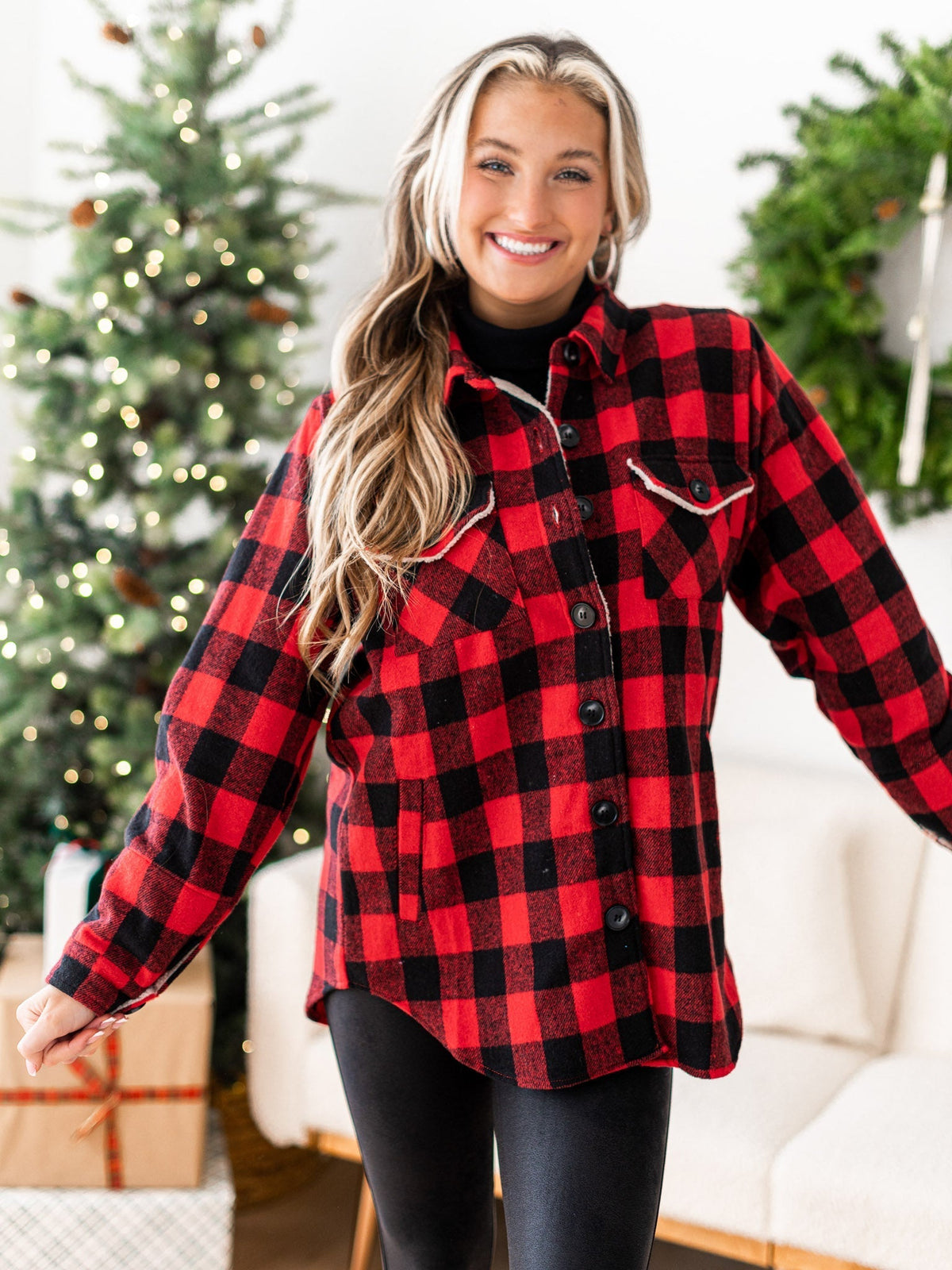 Northern Attitude Plaid Top