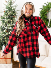 Northern Attitude Plaid Top