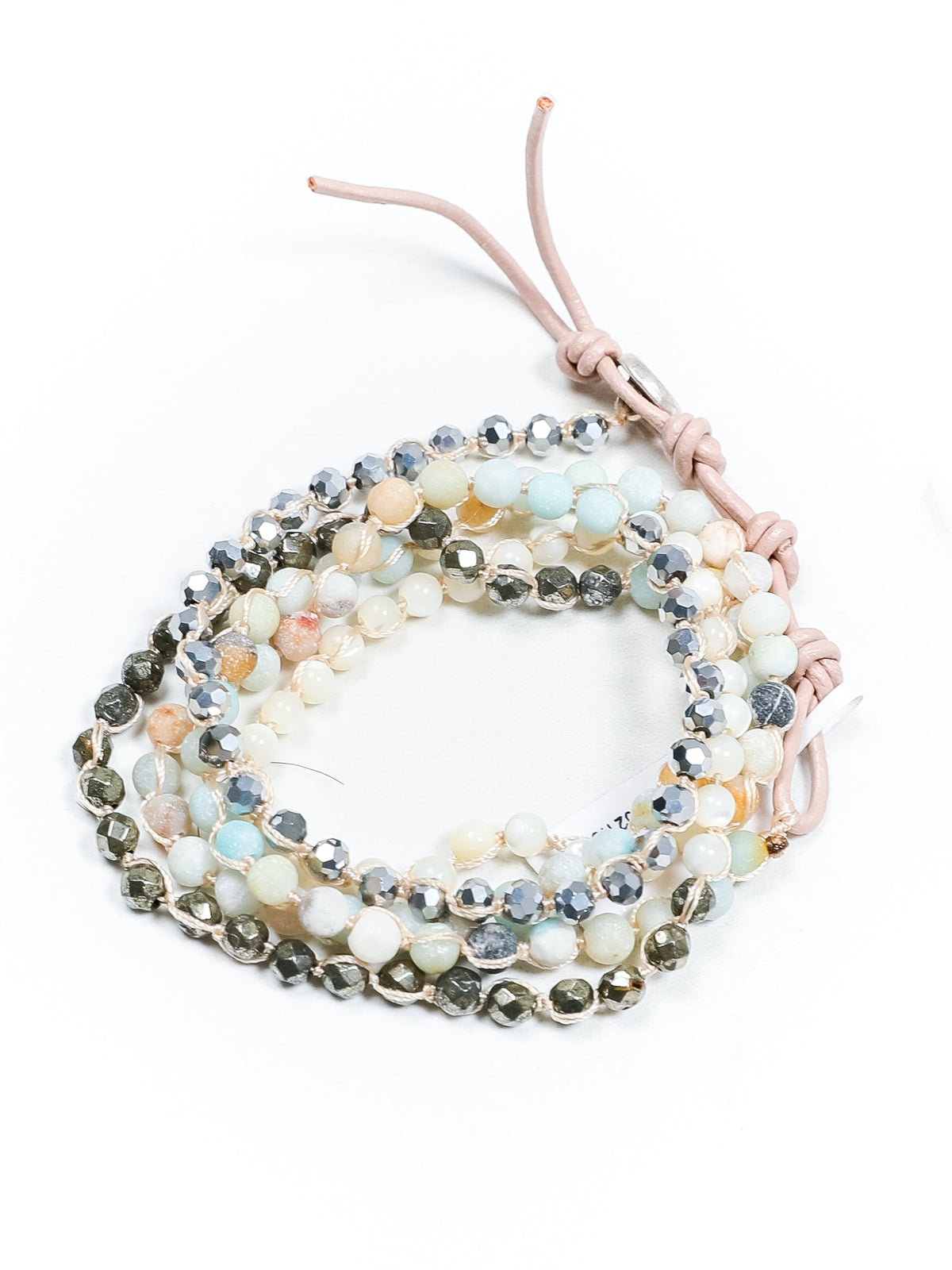 Crisp Crochet Leather Wrap