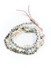 Crisp Crochet Leather Wrap